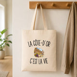 Tote Bag Beige La Côte-d’Or c’est la vie