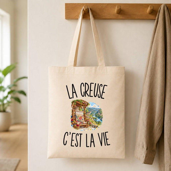Tote Bag Beige La Creuse c’est la vie