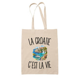 Tote Bag Beige La Croatie c’est la vie