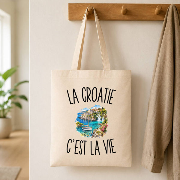 Tote Bag Beige La Croatie c’est la vie