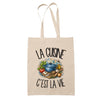 Tote Bag Beige La cuisine c'est la vie