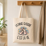 Tote Bag Beige La danse classique c'est la vie