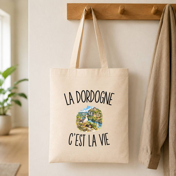 Tote Bag Beige La Dordogne c’est la vie