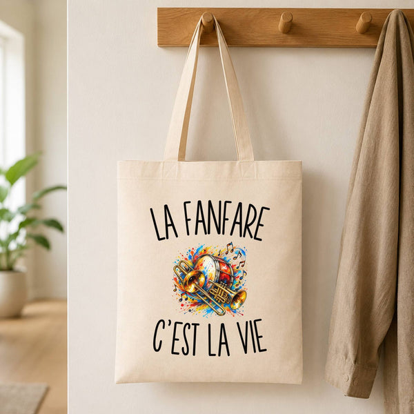 Tote Bag Beige La Fanfare c’est la vie