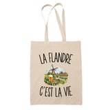 Tote Bag Beige La Flandre c’est la vie