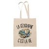 Tote Bag Beige La géographie c'est la vie