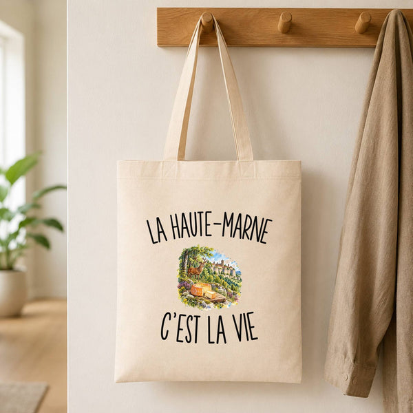 Tote Bag Beige La Haute-Marne c’est la vie