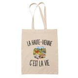 Tote Bag Beige La Haute-Vienne c’est la vie