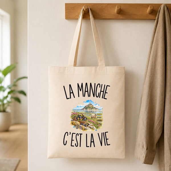 Tote Bag Beige La Manche c’est la vie