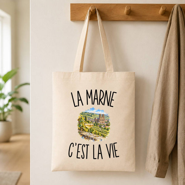 Tote Bag Beige La Marne c’est la vie