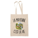 Tote Bag Beige La Mayenne c’est la vie
