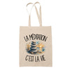 Tote Bag Beige La méditation c'est la vie