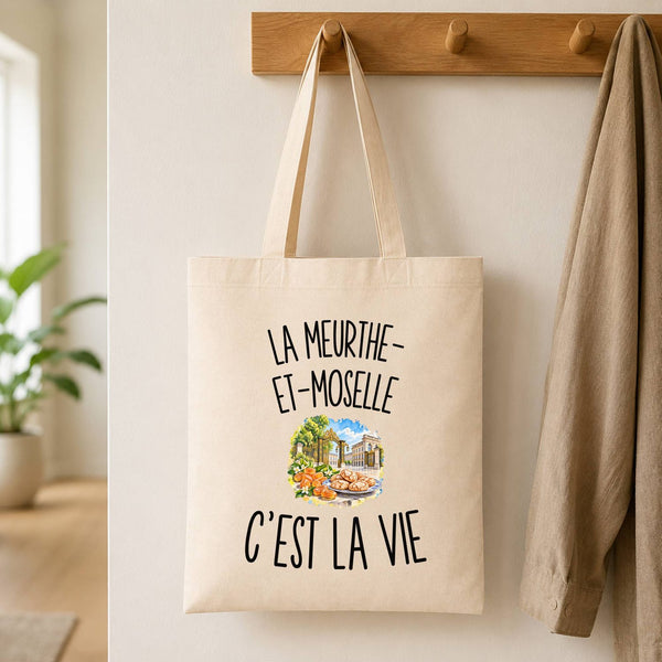 Tote Bag Beige La Meurthe-et-Moselle c’est la vie