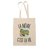 Tote Bag Beige La Nièvre c’est la vie