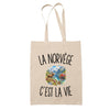 Tote Bag Beige La Norvège c’est la vie