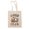 Tote Bag Beige La pâtisserie c'est la vie
