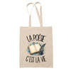 Tote Bag Beige La poésie c'est la vie