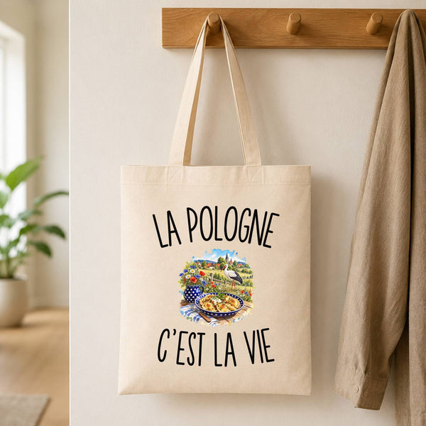 Tote Bag Beige La Pologne c’est la vie