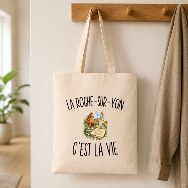 Tote Bag Beige La Roche-sur-Yon c’est la vie