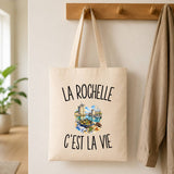 Tote Bag Beige La Rochelle c’est la vie