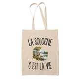 Tote Bag Beige La Sologne c’est la vie