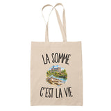Tote Bag Beige La Somme c’est la vie