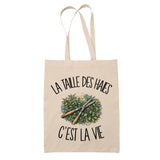 Tote Bag Beige La taille des haies c'est la vie