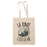 Tote Bag Beige La tonte c'est la vie