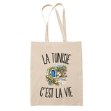 Tote Bag Beige La Tunisie c’est la vie