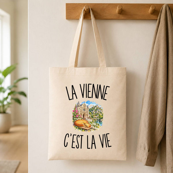 Tote Bag Beige La Vienne c’est la vie