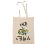 Tote Bag Beige Laval c’est la vie