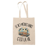 Tote Bag Beige Le 110 mètres haies c'est la vie