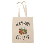 Tote Bag Beige Le Bas-Rhin c’est la vie