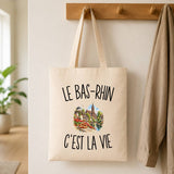 Tote Bag Beige Le Bas-Rhin c’est la vie