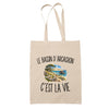 Tote Bag Beige Le Bassin d’Arcachon c’est la vie