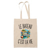 Tote Bag Beige Le Bateau c’est la vie