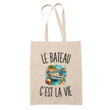 Tote Bag Beige Le Bateau c’est la vie