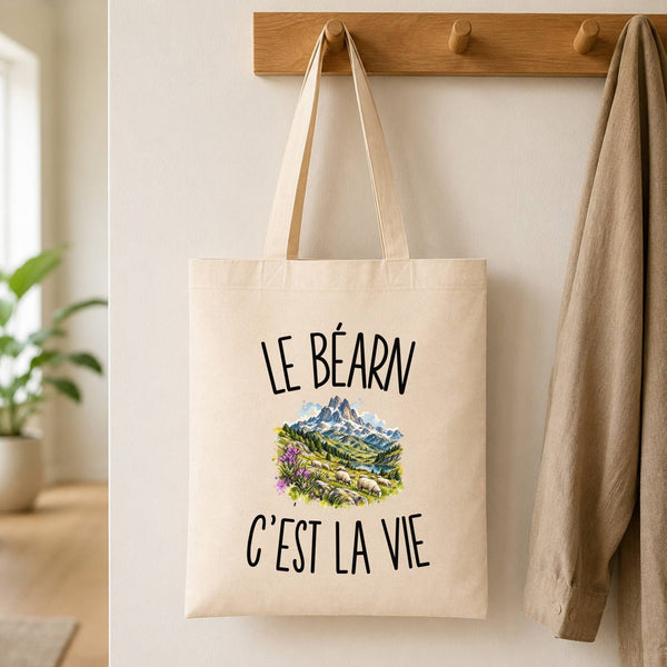 Tote Bag Beige Le Béarn c’est la vie