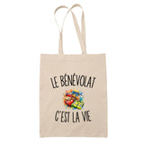 Tote Bag Beige Le Bénévolat c’est la vie