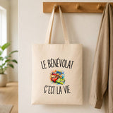 Tote Bag Beige Le Bénévolat c’est la vie