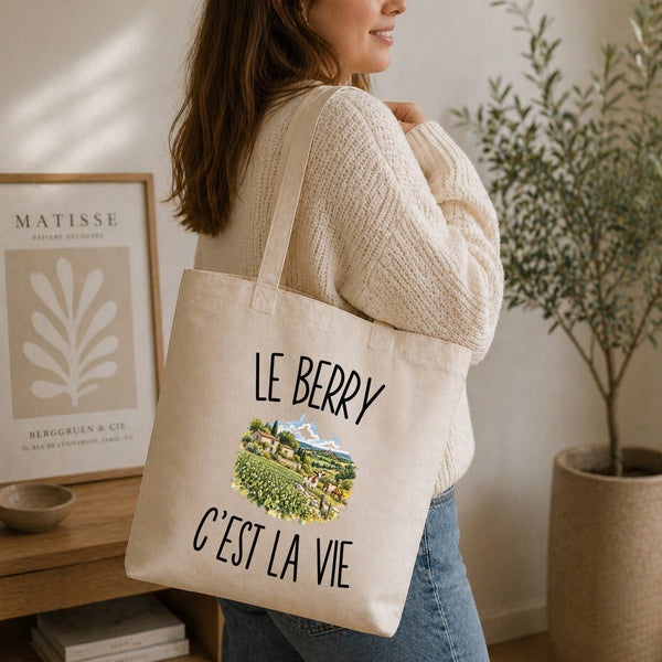 Tote Bag Beige Le Berry c’est la vie