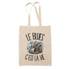 Tote Bag Beige Le blues c'est la vie