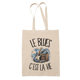 Tote Bag Beige Le blues c'est la vie