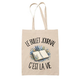 Tote Bag Beige Le bullet journal c'est la vie