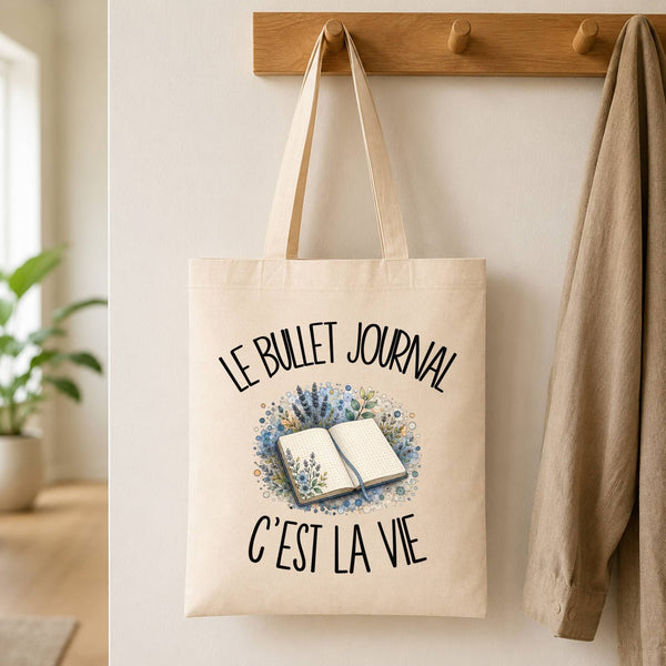 Tote Bag Beige Le bullet journal c'est la vie
