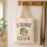 Tote Bag Beige Le Calvados c’est la vie