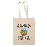 Tote Bag Beige Le Cameroun c’est la vie