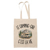 Tote Bag Beige Le camping-car c'est la vie