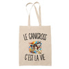 Tote Bag Beige Le Canicross c’est la vie