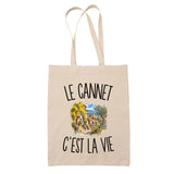 Tote Bag Beige Le Cannet c’est la vie